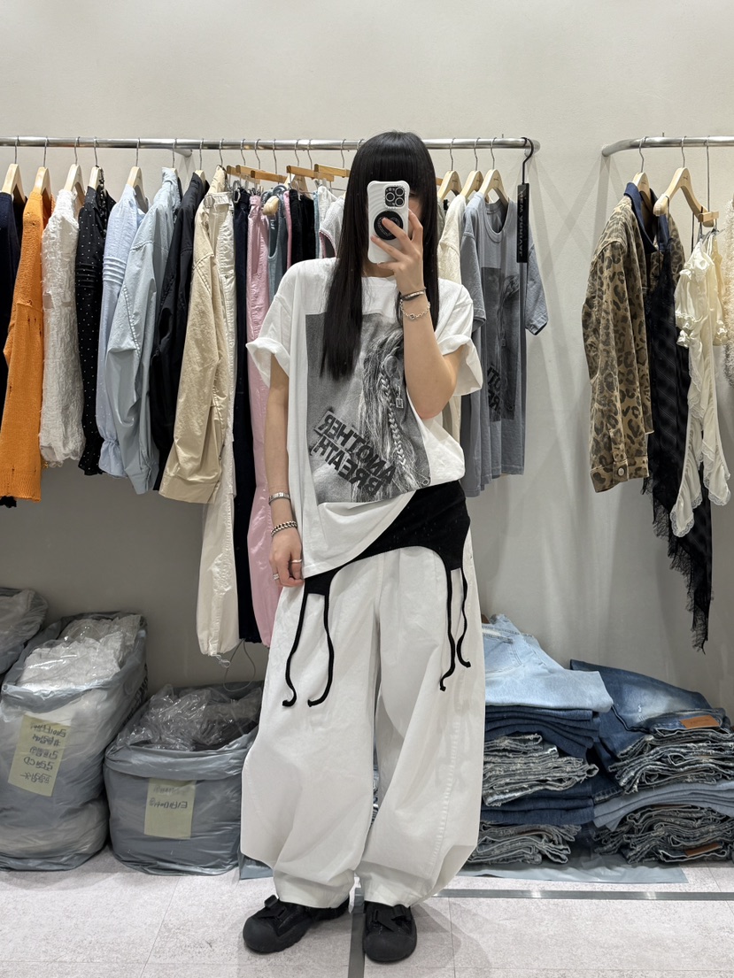 SHIRRING韓國直郵實拍女裝新款熱賣26春夏職業襯衫蕾絲衫SHIRRING襯衫/蕾絲衫