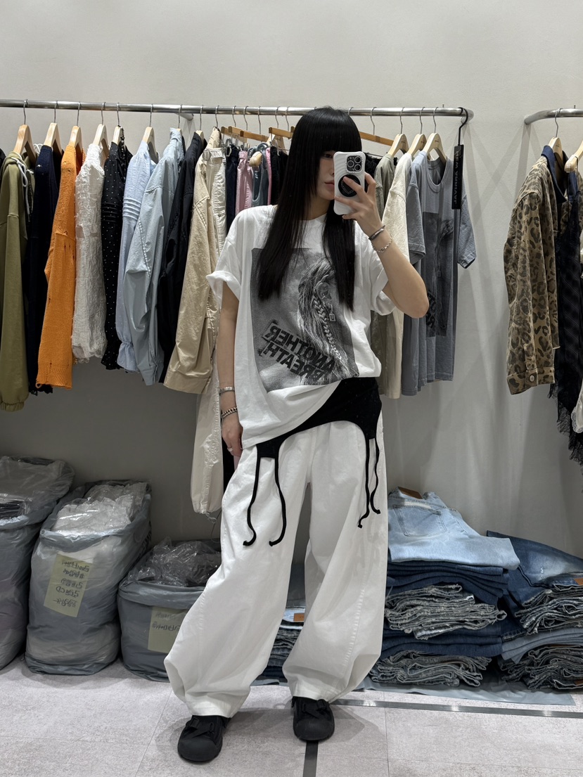 SHIRRING韓國直郵實拍女裝新款熱賣26春夏職業襯衫蕾絲衫SHIRRING襯衫/蕾絲衫