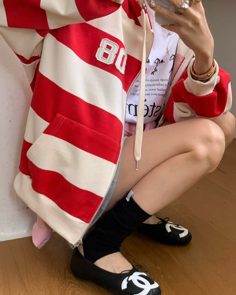 REVE CITE-L東大門實拍女士新品人氣時尚26春夏夾克連帽REVE CITE-L夾克