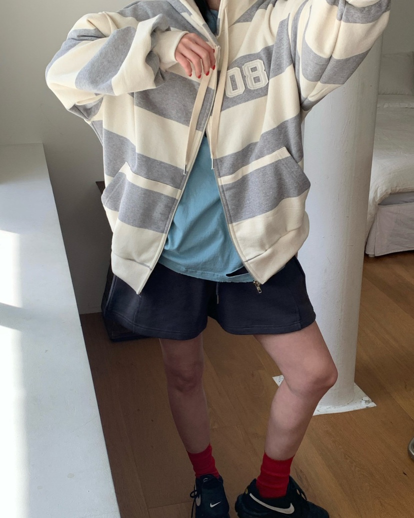 REVE CITE-L東大門實拍女士新品人氣時尚26春夏夾克連帽REVE CITE-L夾克