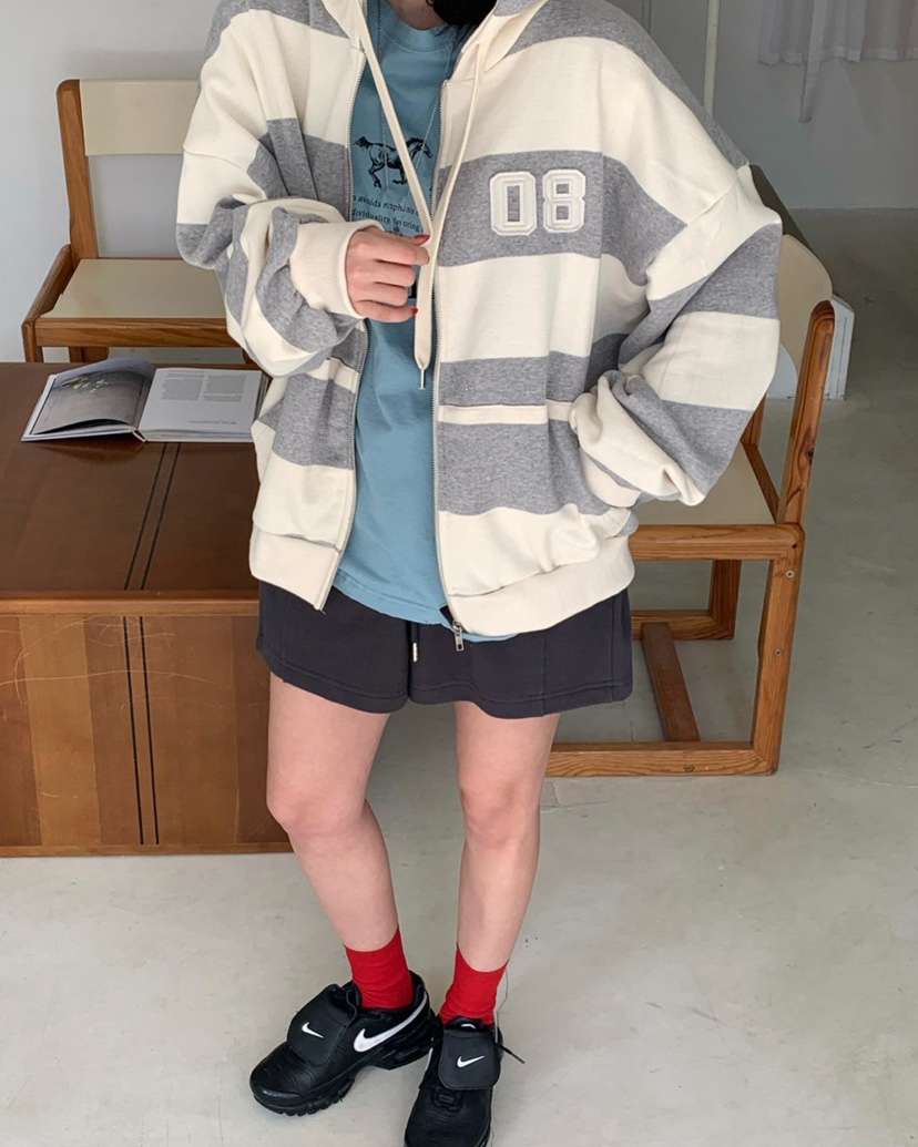 REVE CITE-L東大門實拍女士新品人氣時尚26春夏夾克連帽REVE CITE-L夾克圖色3