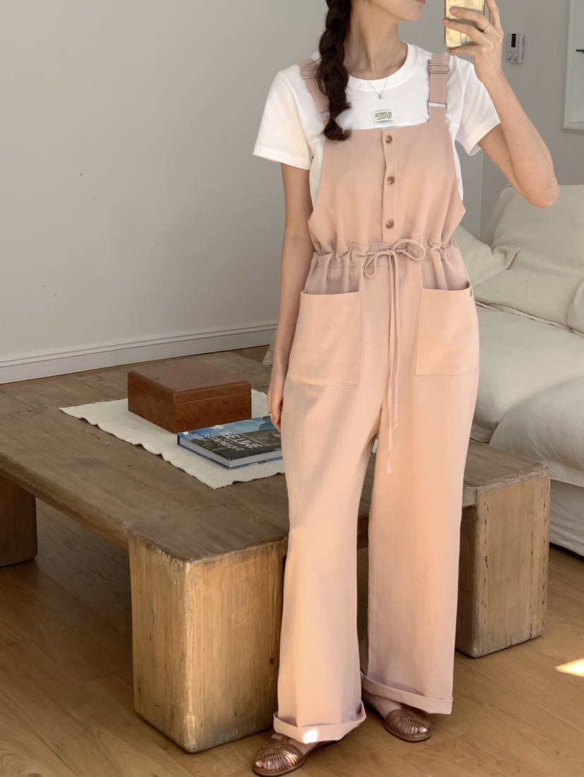 RE:FRESH-L韓國代購女士新款真品時尚人氣26春夏熱賣背帶褲RE:FRESH背帶褲