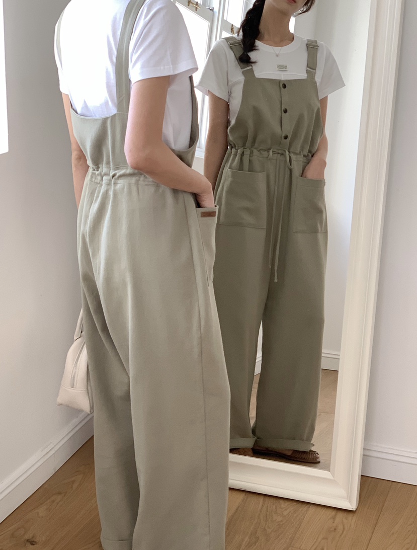 RE:FRESH-L韓國代購女士新款真品時尚人氣26春夏熱賣背帶褲RE:FRESH背帶褲