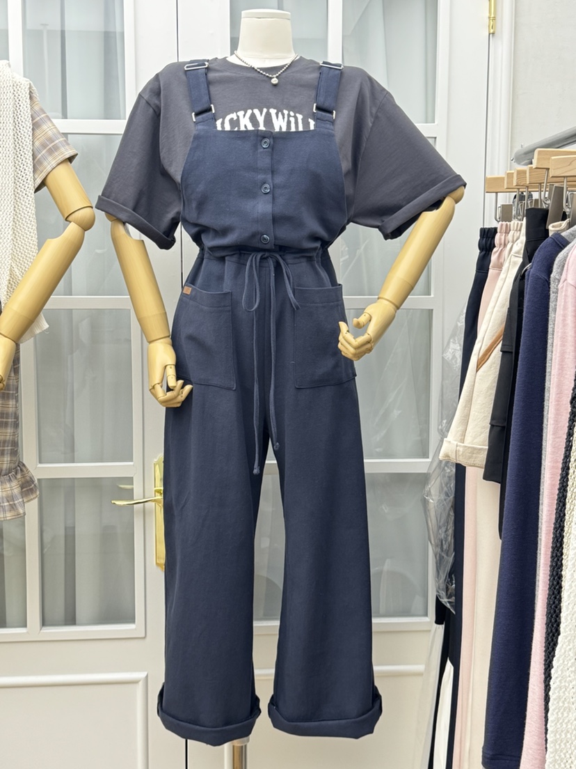 RE:FRESH-L韓國代購女士新款真品時尚人氣26春夏熱賣背帶褲RE:FRESH背帶褲圖色3