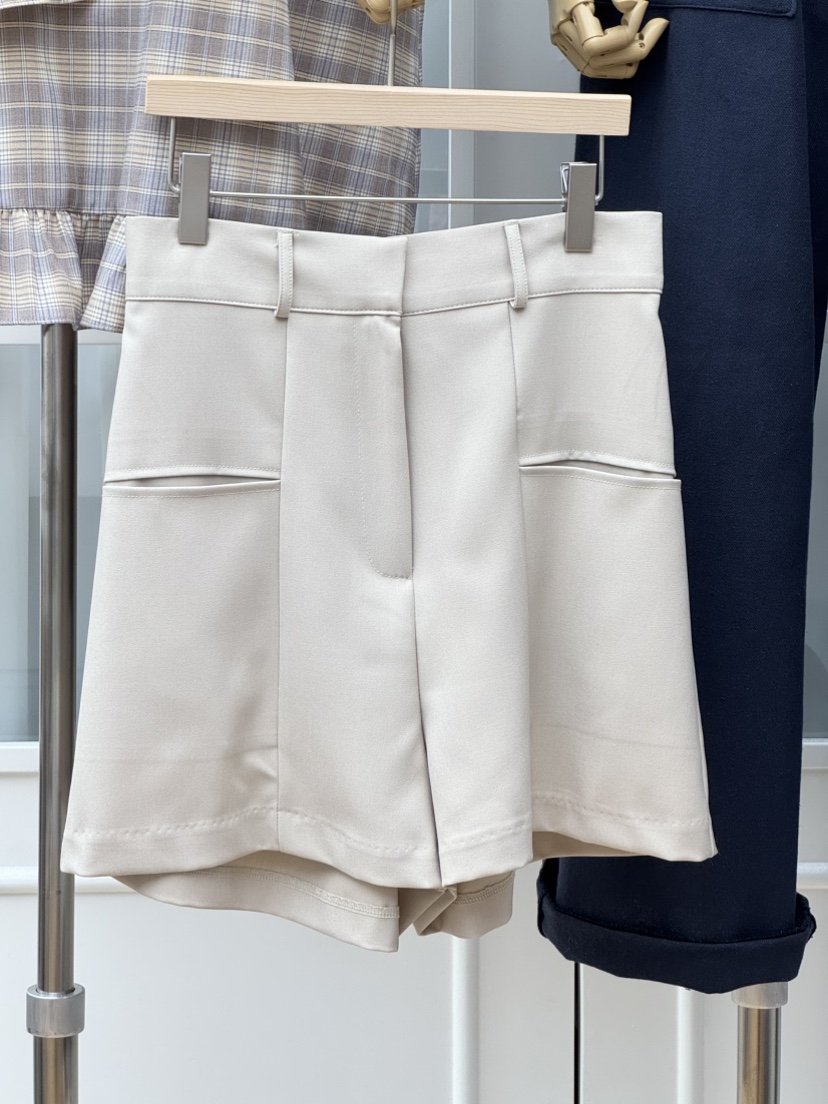 RE:FRESH-L韓國直郵女裝新款職業26春夏熱賣時尚短褲口袋RE:FRESH短褲圖色1