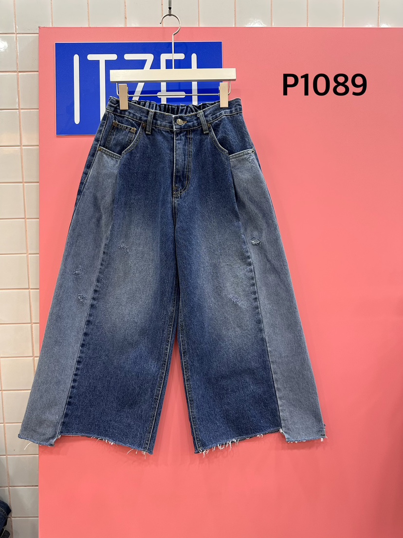 ITZEL韓國直郵女士新品休閑時尚推薦人氣職業26春夏牛仔褲ITZEL牛仔褲圖色1