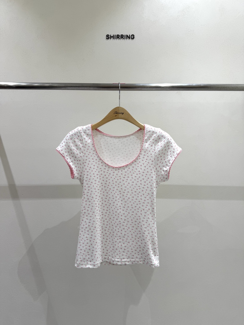 SHIRRING東大門直郵女士新品真品職業熱賣時尚推薦休閑T恤SHIRRINGT恤圖色2