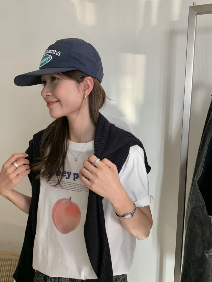 STAY HERE韓國直郵實拍女士新品26春夏推薦熱賣T恤不含披肩STAY HERET恤