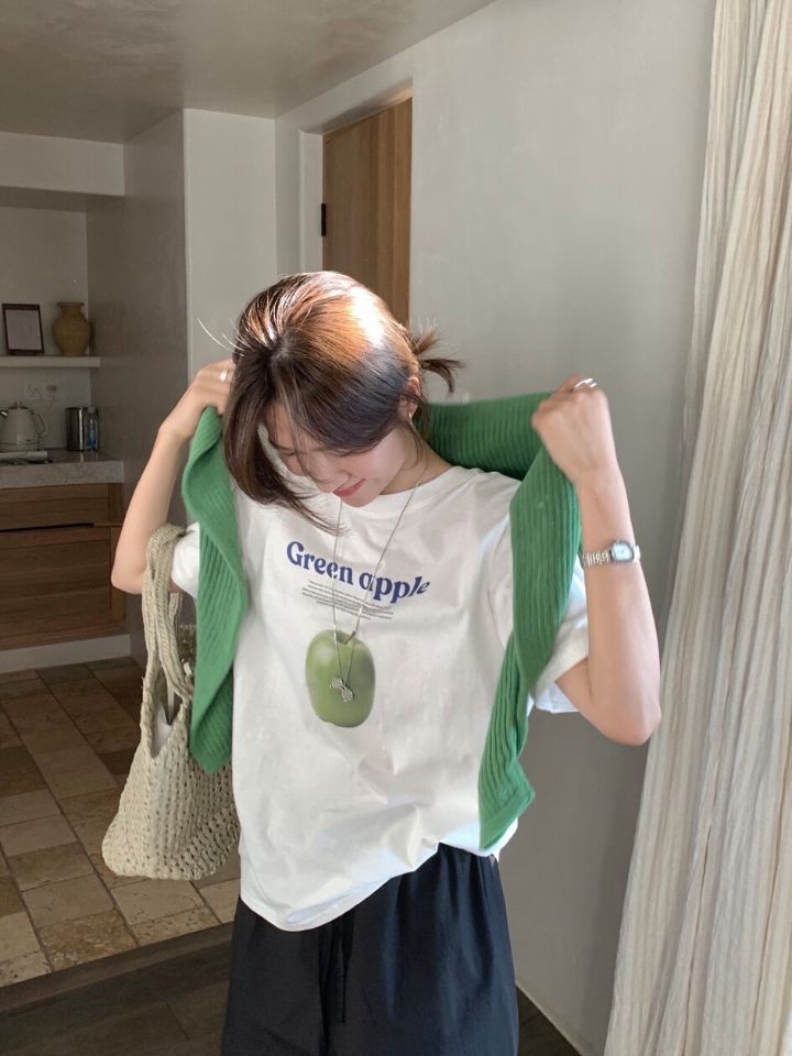 STAY HERE韓國直郵實拍女士新品26春夏推薦熱賣T恤不含披肩STAY HERET恤