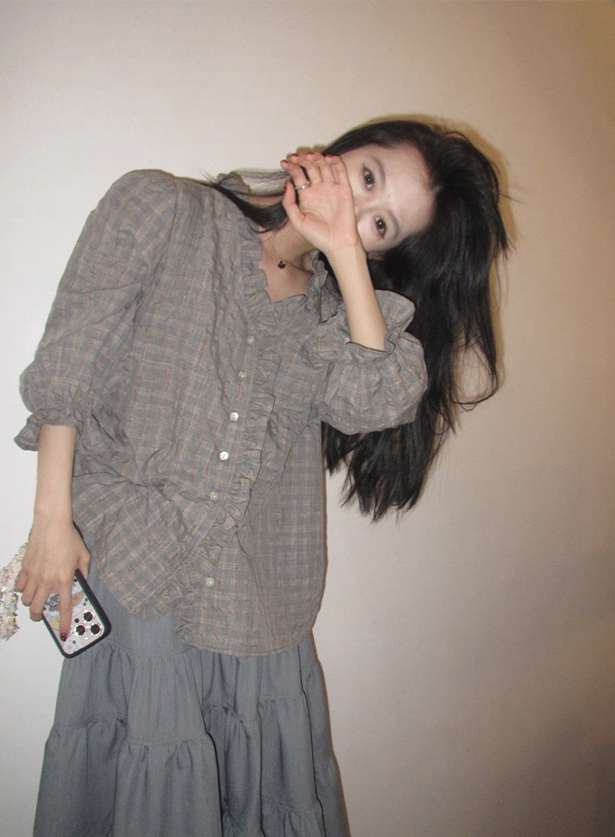 VIVANI韓國直郵女士新品26春夏時尚推薦人氣職業襯衫蕾絲衫VIVANI襯衫/蕾絲衫