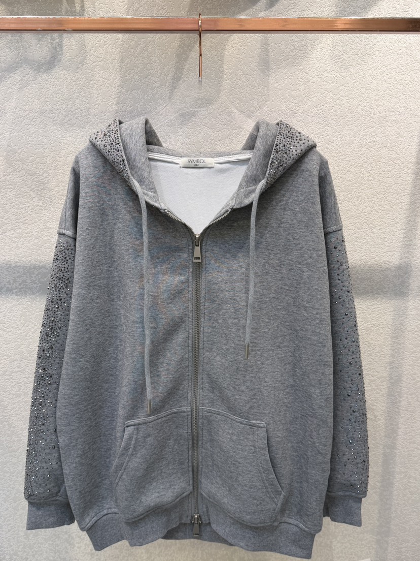 SYMBOL韓國代購女士新款休閑熱賣職業人氣夾克連帽拉鏈衫SYMBOL夾克圖色2