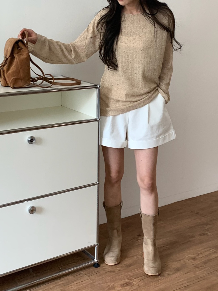 BLEECKER韓國代購女裝新款推薦時尚職業26春夏熱賣長袖T恤BLEECKER長袖T恤