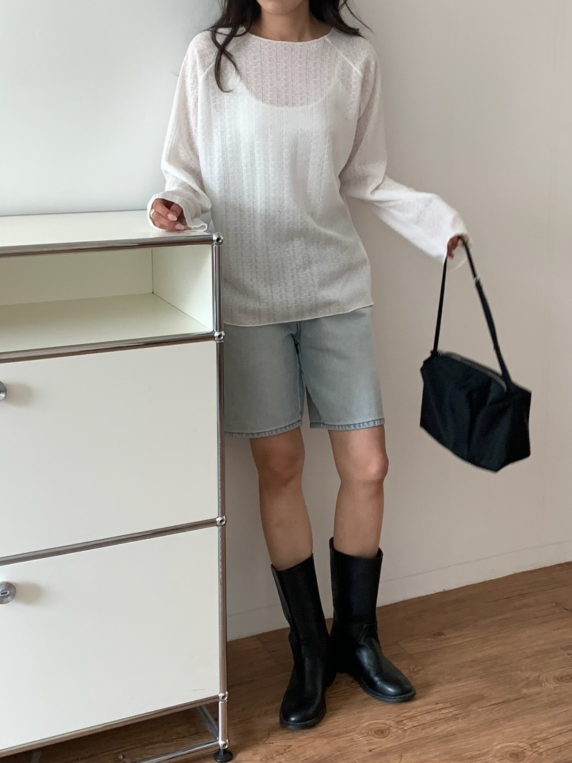 BLEECKER韓國代購女裝新款推薦時尚職業26春夏熱賣長袖T恤BLEECKER長袖T恤