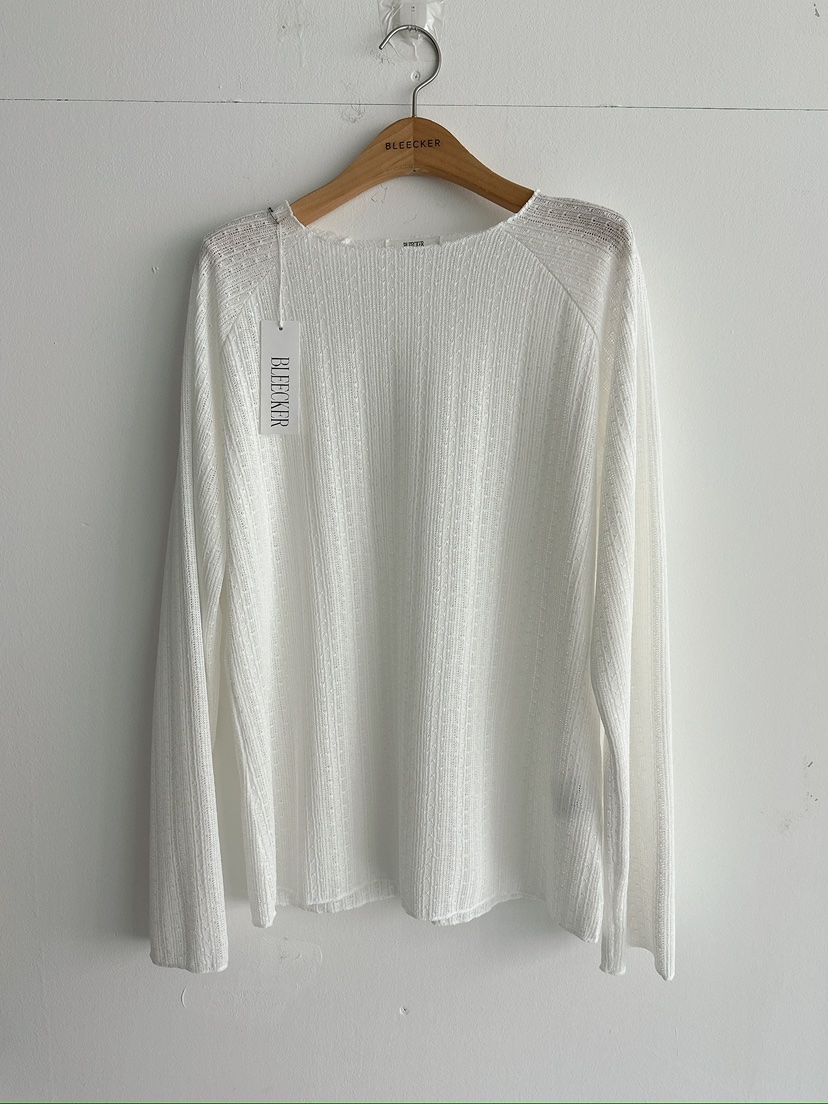 BLEECKER韓國代購女裝新款推薦時尚職業26春夏熱賣長袖T恤BLEECKER長袖T恤圖色3