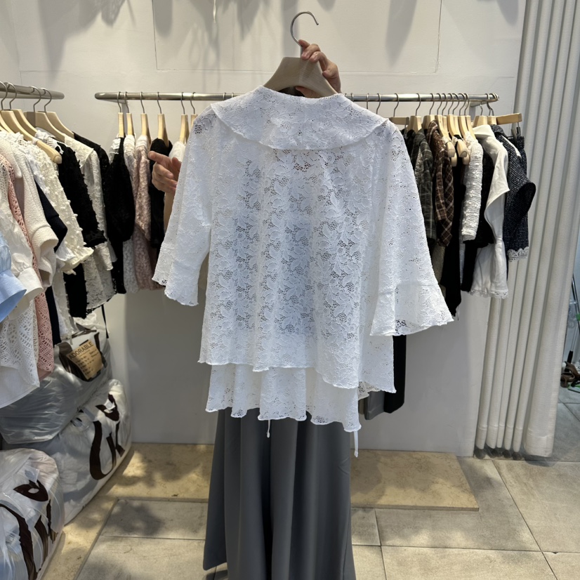 LADYBUG/ADORABLE東大門直郵女裝新品真品襯衫蕾絲衫不含內搭蕾絲開衫LADYBUG/ADORABLE襯衫/蕾絲衫