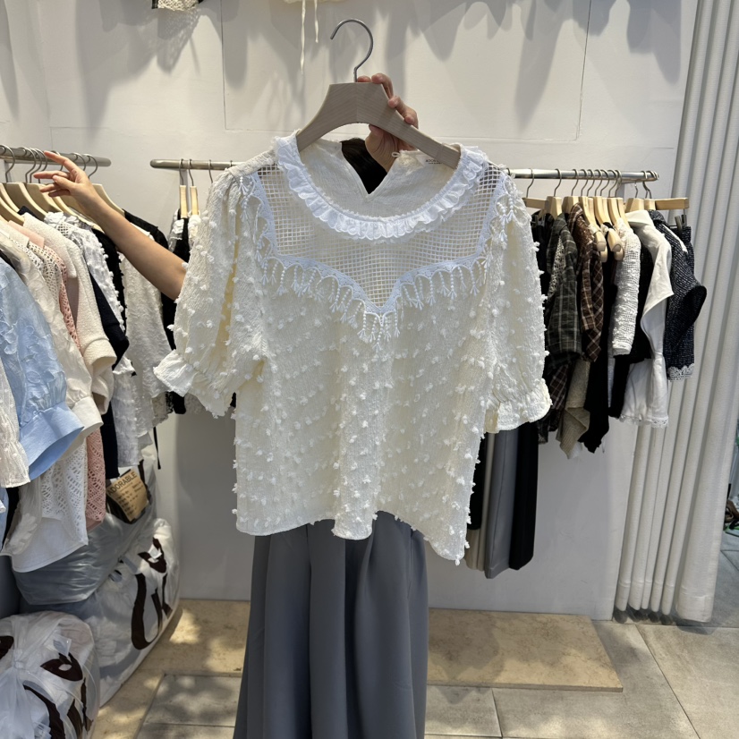 LADYBUG/ADORABLE韓國直郵女裝新款時尚真品休閑襯衫蕾絲衫LADYBUG/ADORABLE襯衫/蕾絲衫圖色2