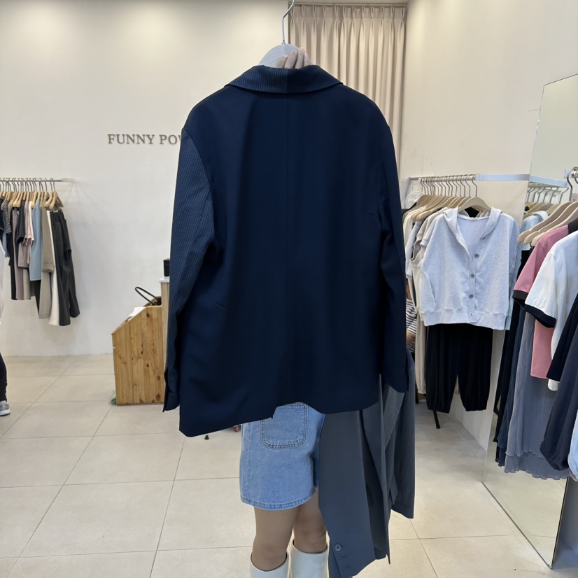 FUNNY POWDER韓國代購女裝新品休閑熱賣26春夏職業人氣夾克THE FUNNY夾克