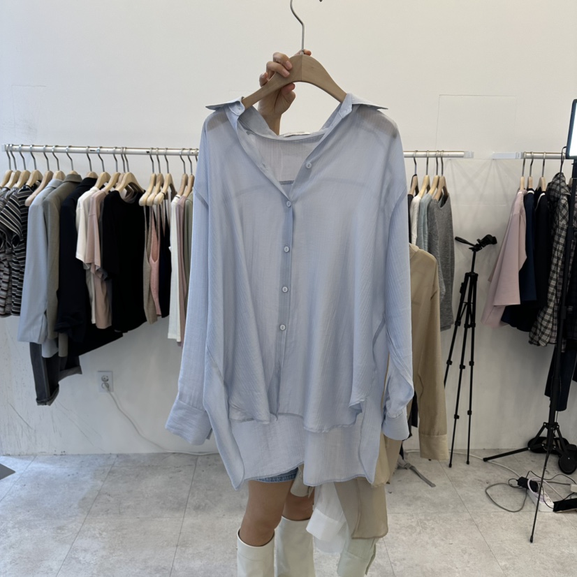 FUNNY POWDER韓國直郵女士新品職業26春夏休閑襯衫蕾絲衫THE FUNNY襯衫/蕾絲衫圖色3