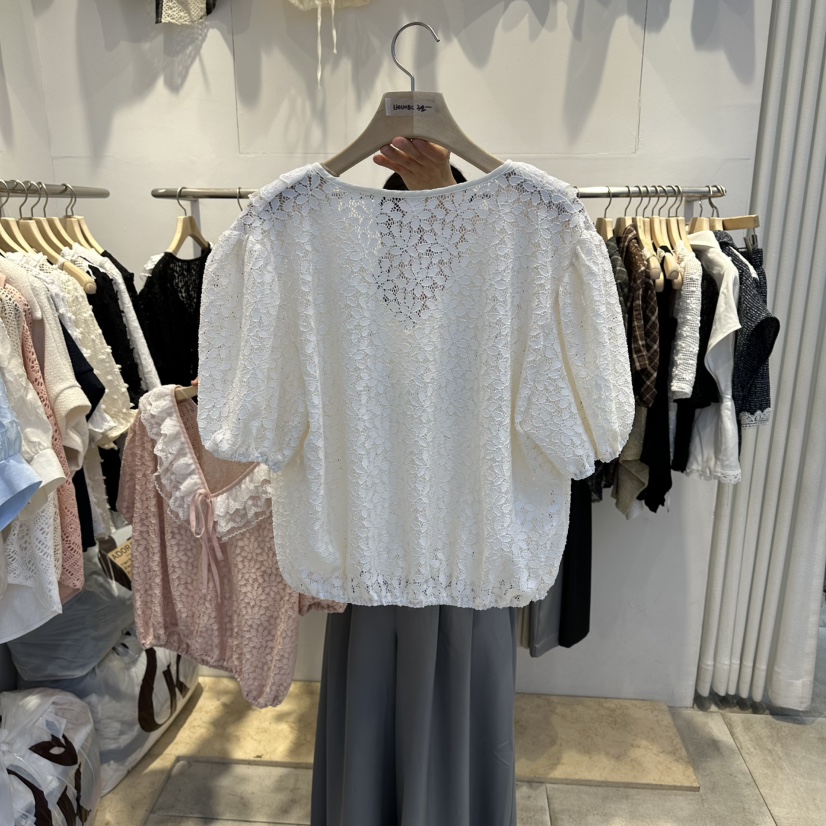 LADYBUG/ADORABLE韓國直郵女裝新款職業推薦26春夏襯衫蕾絲衫LADYBUG/ADORABLE襯衫/蕾絲衫