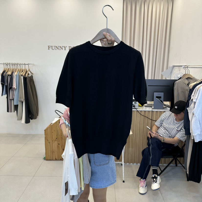 FUNNY POWDER韓國代購女士新品熱賣時尚推薦26春夏針織衫紐扣THE FUNNY針織衫圖色6