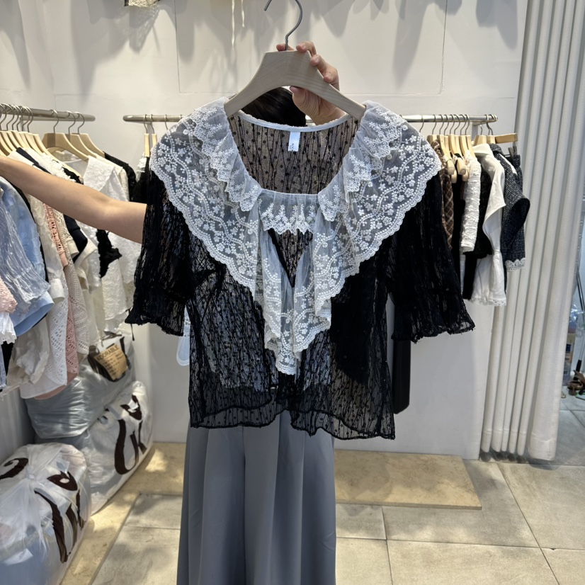 LADYBUG/ADORABLE東大門實拍女士新品時尚人氣襯衫蕾絲衫LADYBUG/ADORABLE襯衫/蕾絲衫圖色3