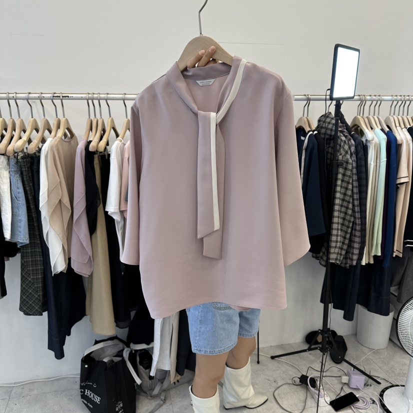 FUNNY POWDER東大門實拍女士新品真品休閑人氣襯衫蕾絲衫THE FUNNY襯衫/蕾絲衫圖色1