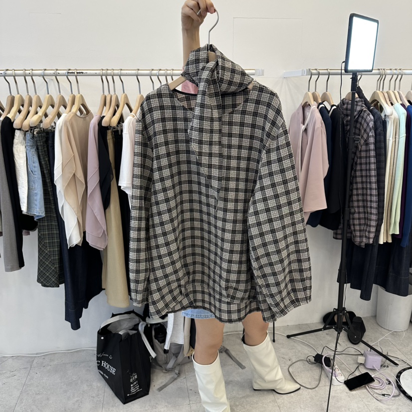 FUNNY POWDER東大門代購女裝新款人氣熱賣時尚襯衫蕾絲衫THE FUNNY襯衫/蕾絲衫圖色3