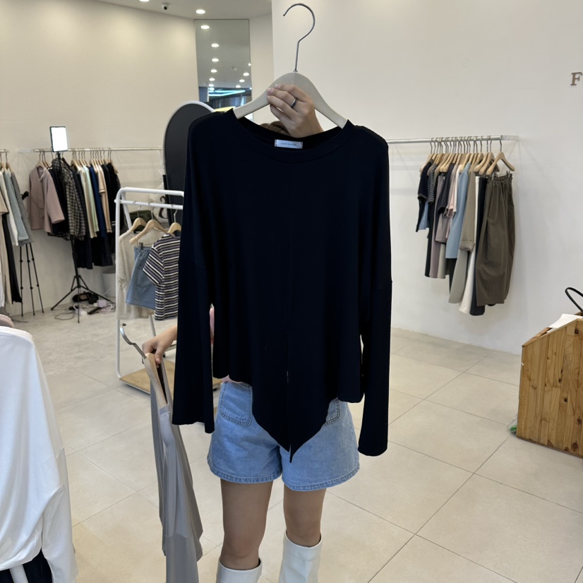 FUNNY POWDER東大門直郵女裝新品熱賣26春夏長袖T恤系帶THE FUNNY長袖T恤圖色4