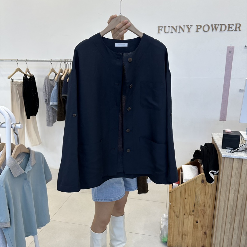 FUNNY POWDER東大門實拍女裝新款推薦熱賣職業真品休閑夾克THE FUNNY夾克圖色3