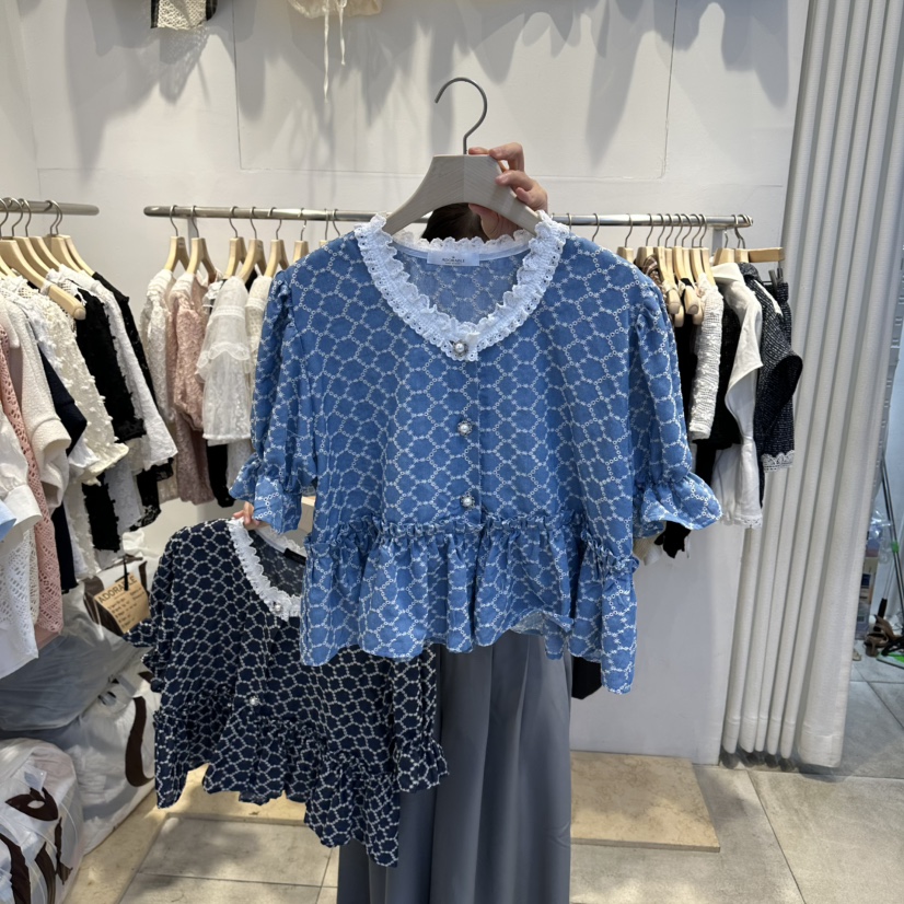 LADYBUG/ADORABLE韓國代購女裝新品26春夏真品襯衫蕾絲衫LADYBUG/ADORABLE襯衫/蕾絲衫圖色2