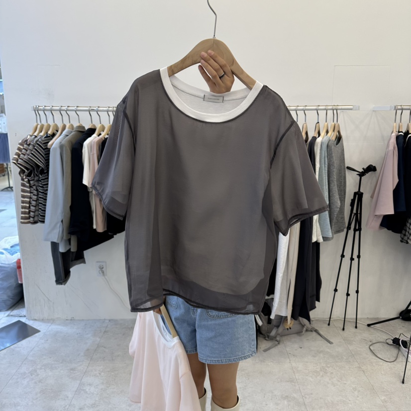 FUNNY POWDER東大門直郵女士新品熱賣推薦時尚襯衫蕾絲衫THE FUNNY襯衫/蕾絲衫圖色3