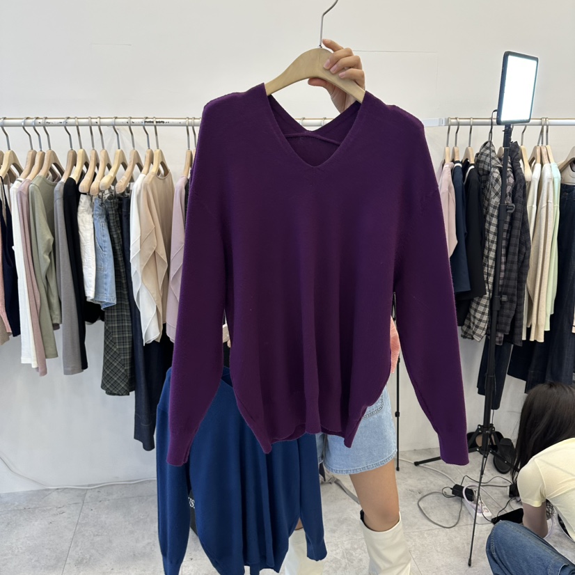 FUNNY POWDER東大門代購女士新款真品推薦休閑時尚針織衫THE FUNNY針織衫圖色5