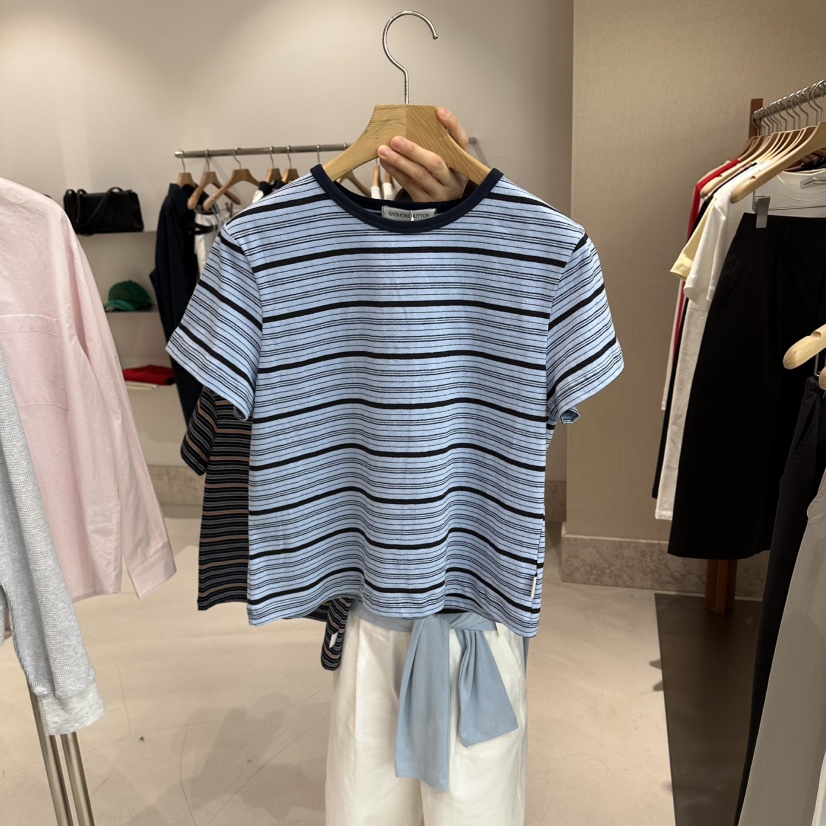 ANDMORE BUTTON韓國直郵女裝新款時尚休閑真品推薦人氣T恤ANDMORE BUTTONT恤圖色3