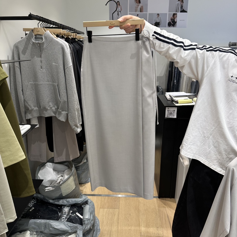 aube nunt東大門實拍女士新品人氣26春夏時尚熱賣休閑長裙aube nunt長裙圖色1