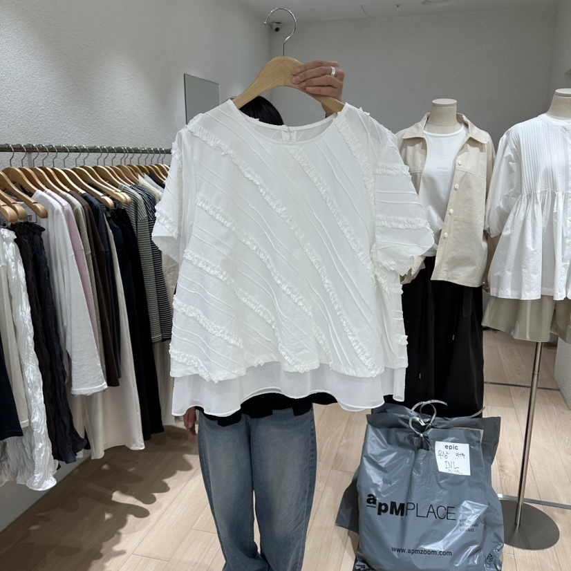 EPIC-S東大門實拍女裝新品休閑26春夏人氣時尚襯衫蕾絲衫EPIC-S襯衫/蕾絲衫圖色1