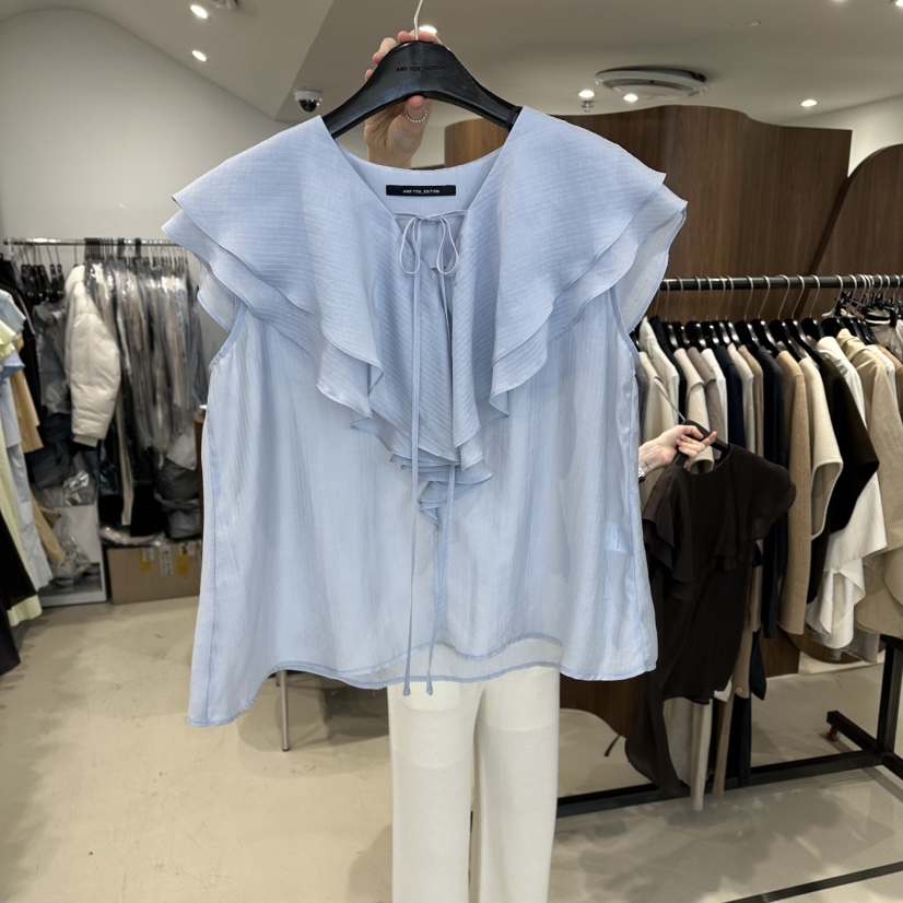 LE EDITION/LEBOENE東大門直郵女士新款時尚吊帶背心荷葉邊LE EDITION/LEBOENE吊帶/背心圖色1