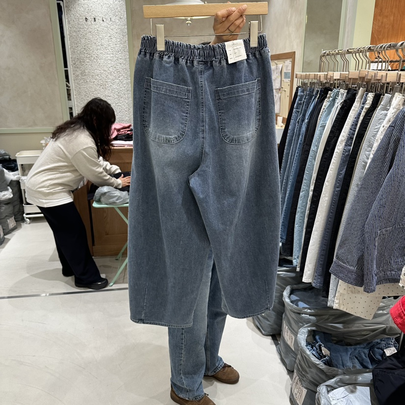 DELI JENNY東大門實拍女士新款真品人氣26春夏休閑牛仔褲DELI JENNY牛仔褲