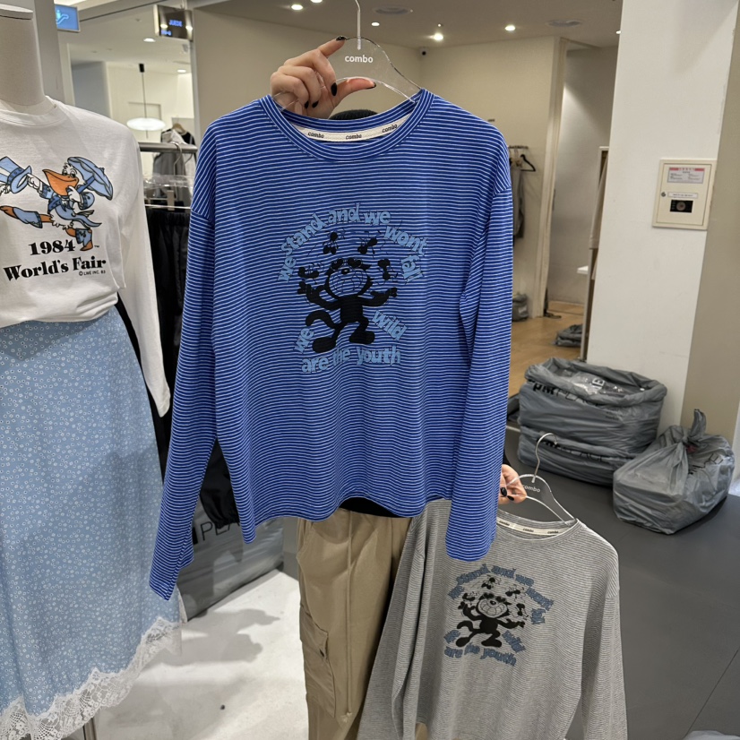 COMBO東大門實拍女士新品職業人氣休閑時尚真品26春夏長袖T恤COM_BO長袖T恤圖色2
