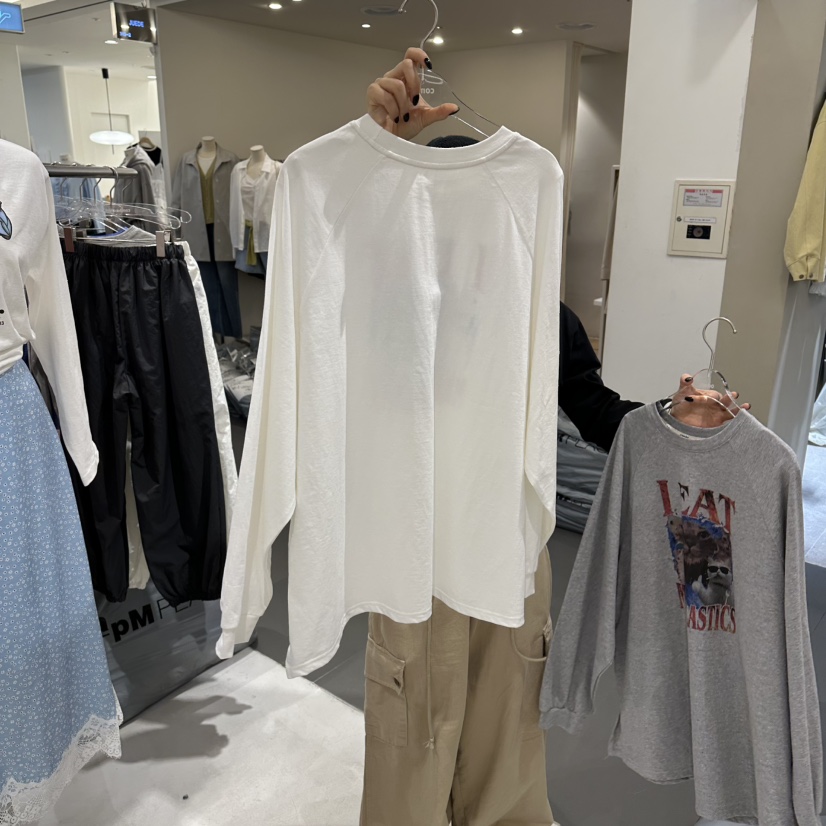 COMBO東大門實拍女裝新品推薦熱賣26春夏休閑職業長袖T恤COM_BO長袖T恤