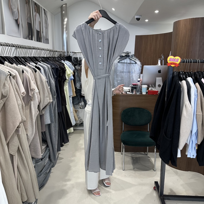 LE EDITION/LEBOENE韓國代購女裝新品熱賣連衣裙含腰帶LE EDITION/LEBOENE連衣裙