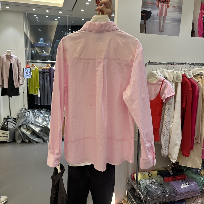 E/E/E東大門直郵女裝新款推薦26春夏職業真品襯衫蕾絲衫E/E/E襯衫/蕾絲衫