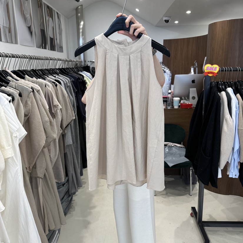 LE EDITION/LEBOENE東大門代購女裝新款時尚吊帶背心亞麻LE EDITION/LEBOENE吊帶/背心圖色2