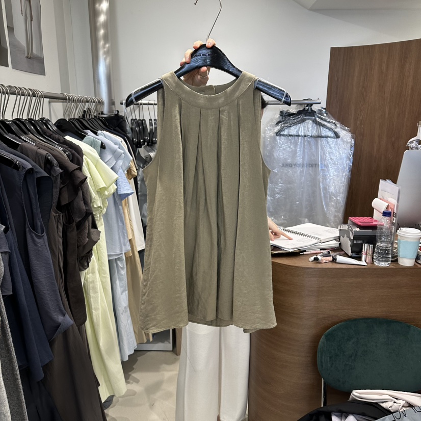 LE EDITION/LEBOENE東大門代購女裝新款時尚吊帶背心亞麻LE EDITION/LEBOENE吊帶/背心圖色3