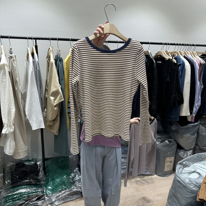 BRUNI/RICOTTA東大門代購女裝新款休閑推薦職業人氣長袖T恤BRUNI/RICOTTA長袖T恤