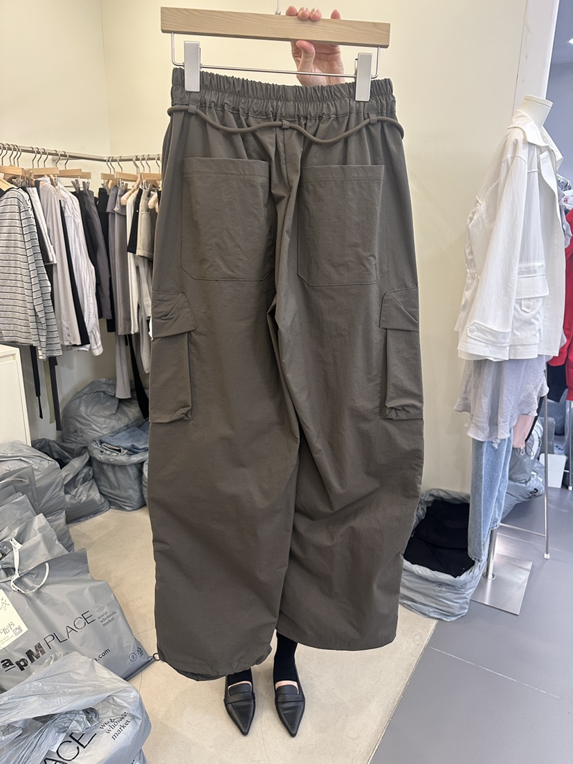 MONDAYMORING韓國代購女裝新款26春夏休閑人氣休閑褲含腰繩MONDAYMORING休閑褲