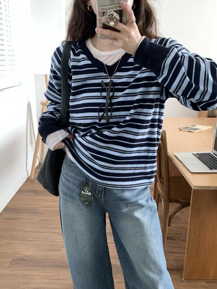 GAMGAK/NEMORETHING韓國代購女裝新款休閑針織衫不含內搭GAMGAK/NEMORETHING針織衫圖色1