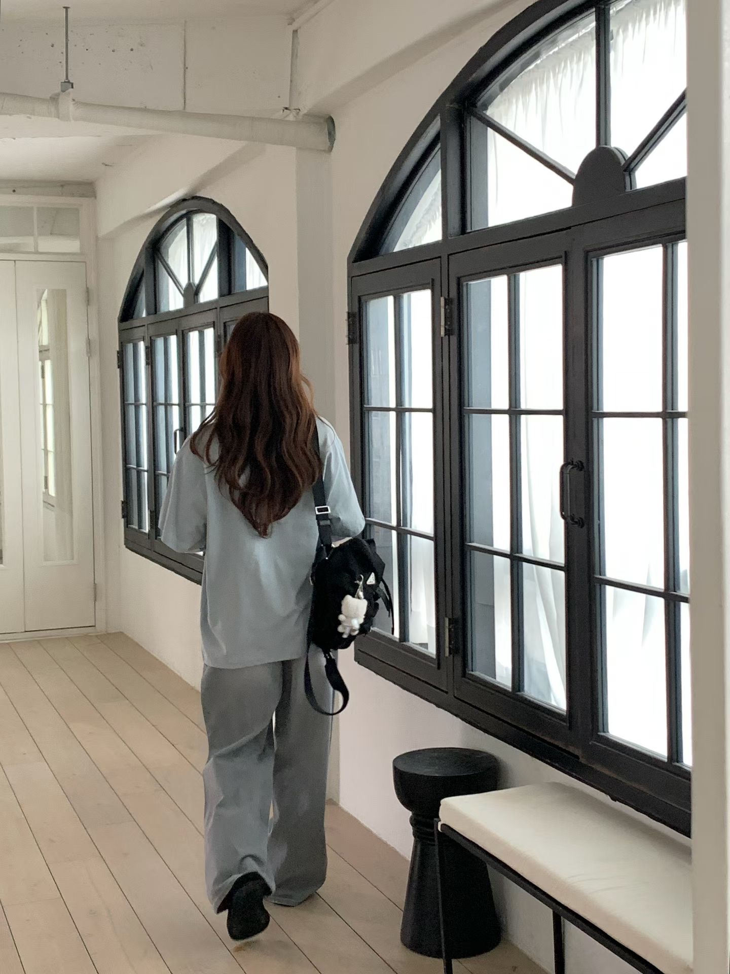 GAMGAK/NEMORETHING韓國直郵女裝新品職業休閑牛仔褲條紋GAMGAK/NEMORETHING牛仔褲