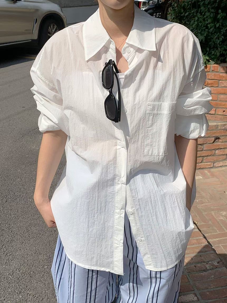 GAMGAK/NEMORETHING韓國東大門代購女士新款職業襯衫蕾絲衫GAMGAK/NEMORETHING襯衫/蕾絲衫圖色1