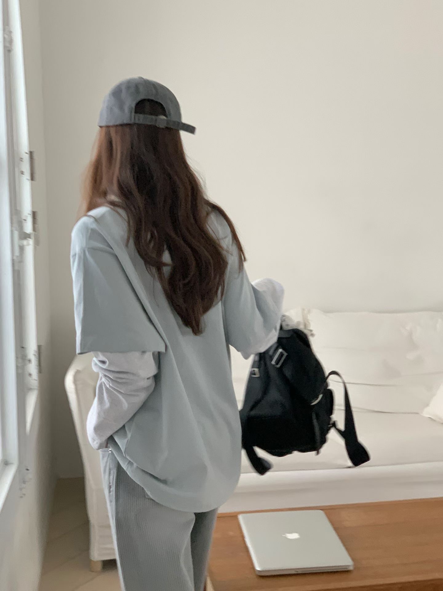 GAMGAK/NEMORETHING東大門實拍女裝新款熱賣長袖T恤雙層GAMGAK/NEMORETHING長袖T恤