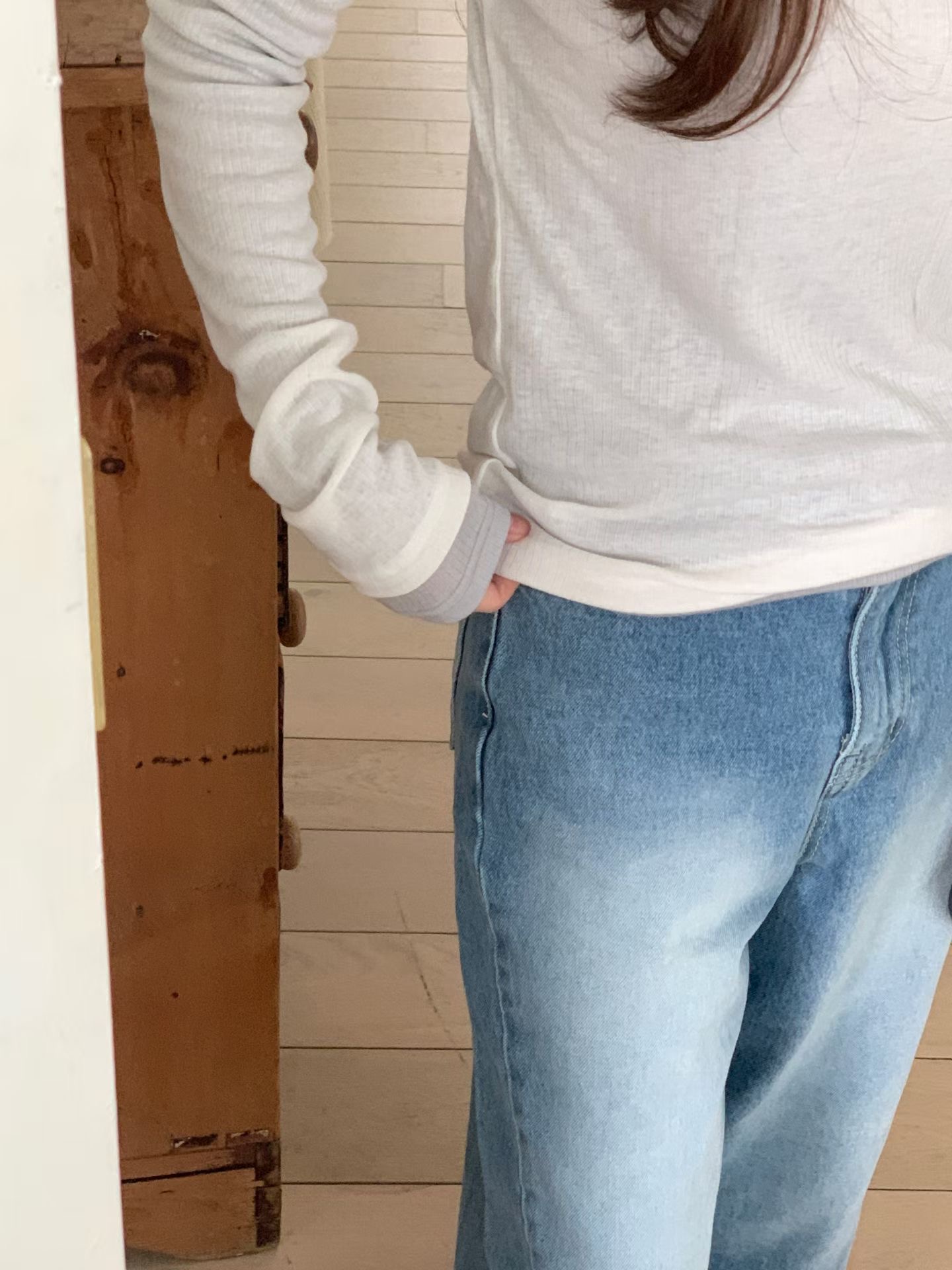 GAMGAK/NEMORETHING韓國代購女士新款時尚長袖T恤不含內搭GAMGAK/NEMORETHING長袖T恤